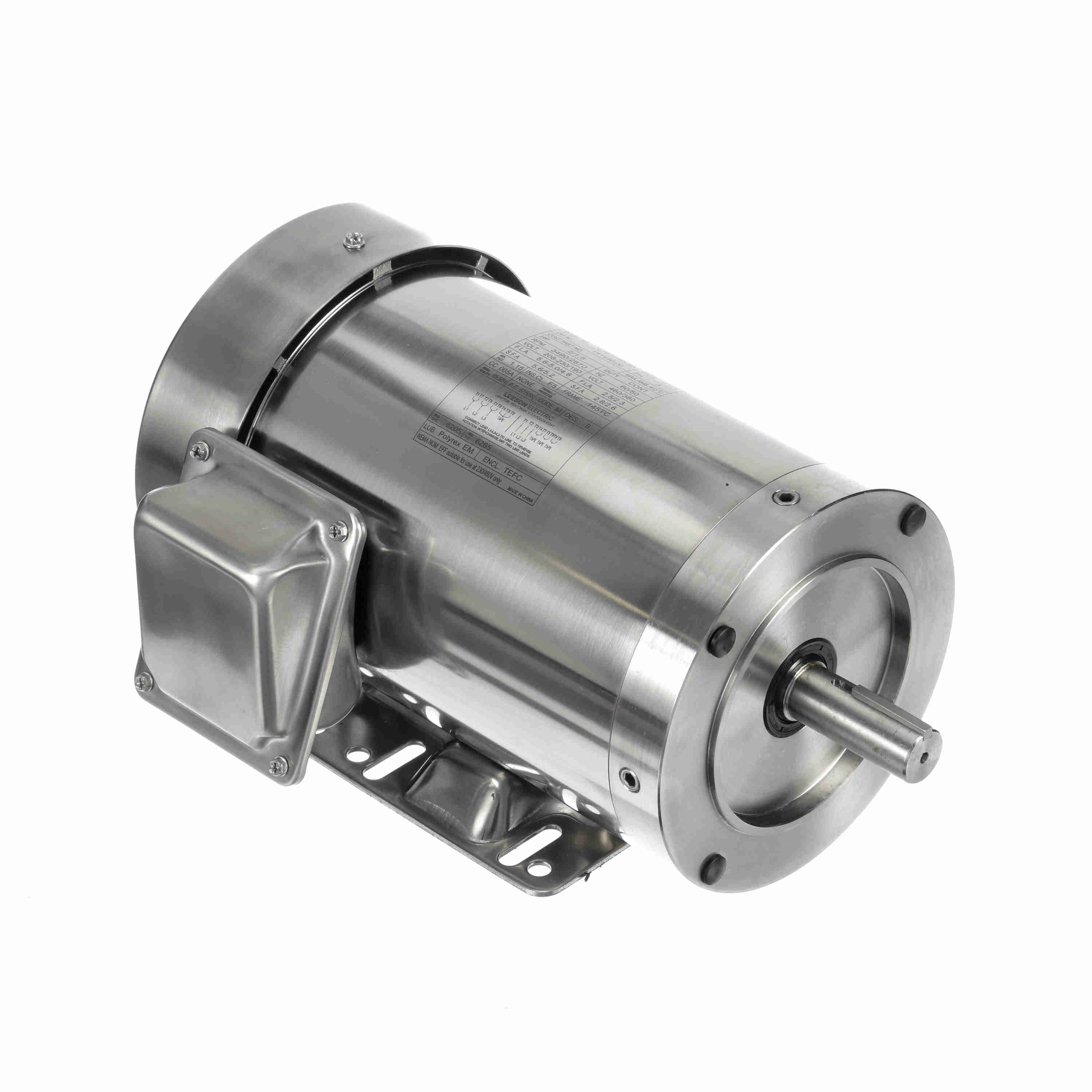 191490.00 2HP Leeson Electric SS Motor, Washdown