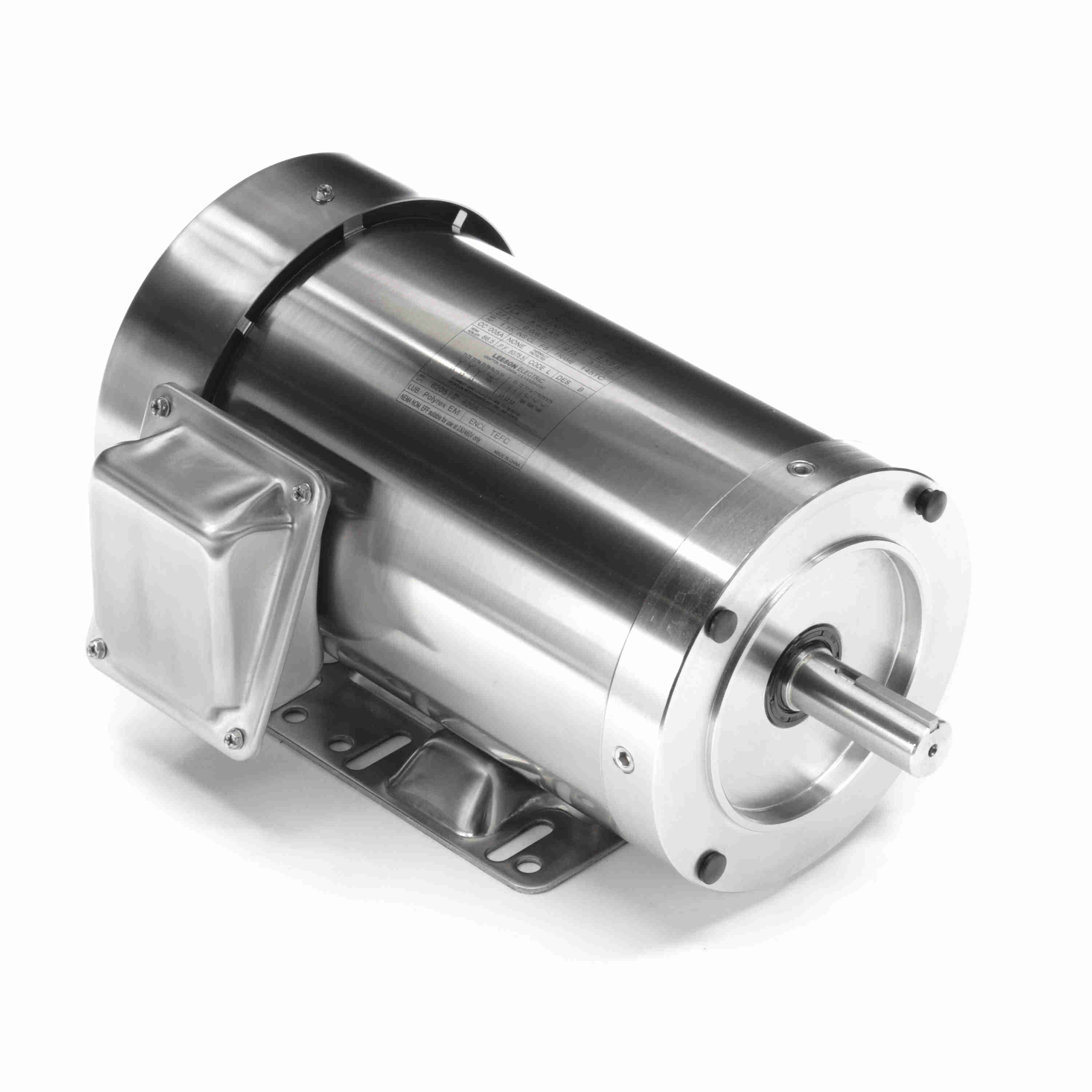 191491.00 2HP Leeson Electric SS Motor, Washdown
