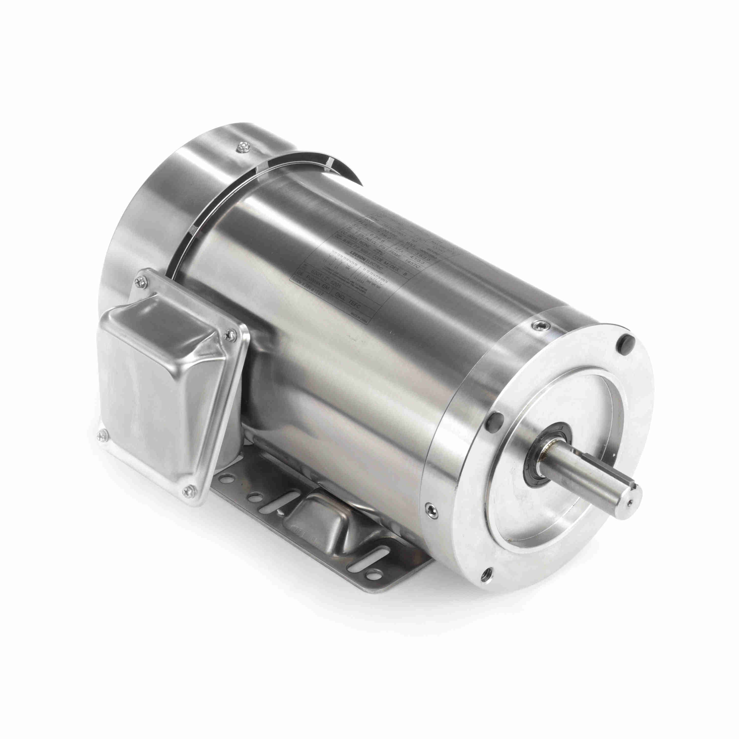 191492.00 3HP Leeson Electric SS Motor, Washdown