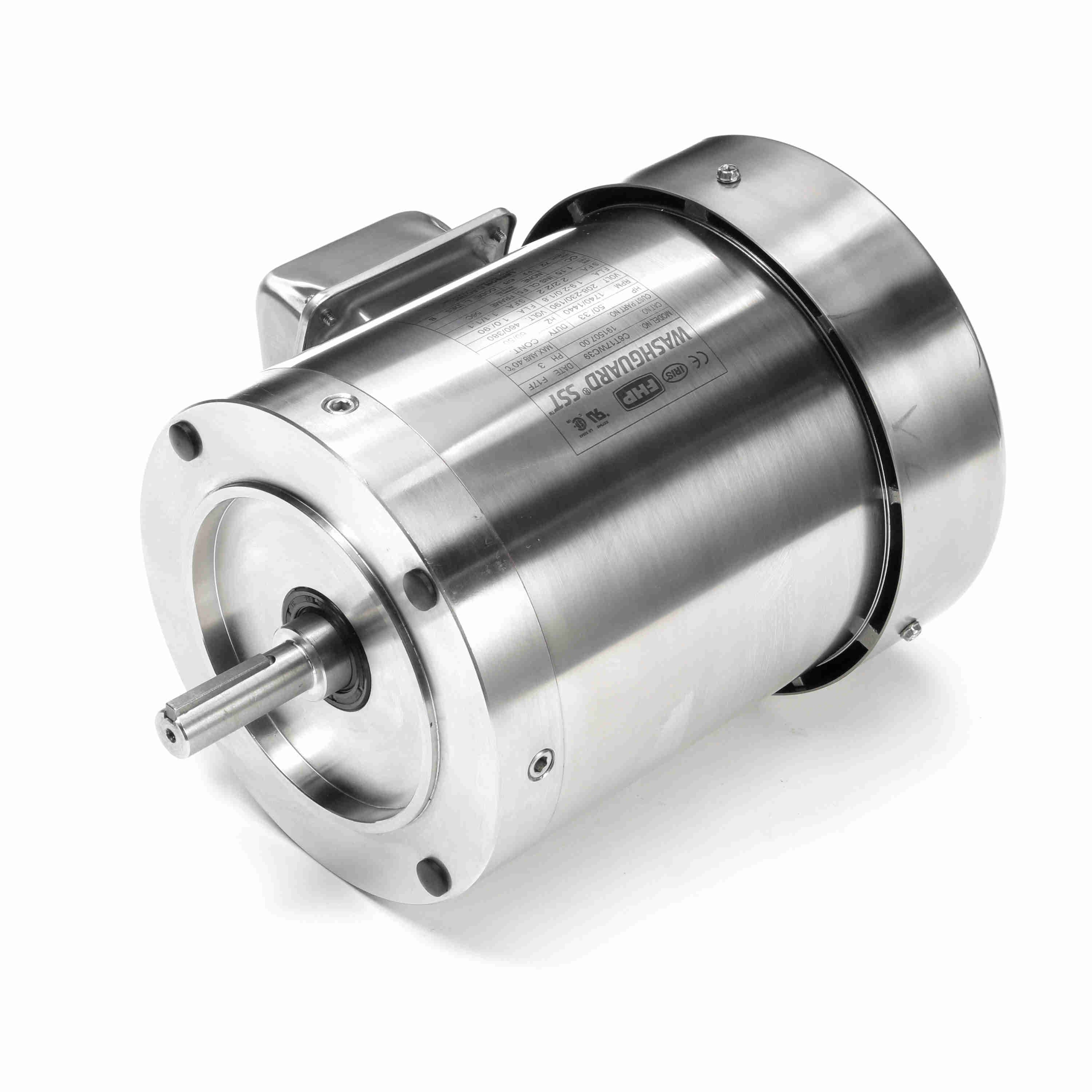 191507.00 Leeson 1/2HP Stainless Steel Electric Motor, Washdown Duty