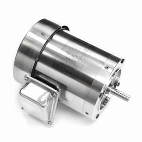 191508.00 Leeson 3/4HP Stainless Steel Electric Motor, Washdown Duty