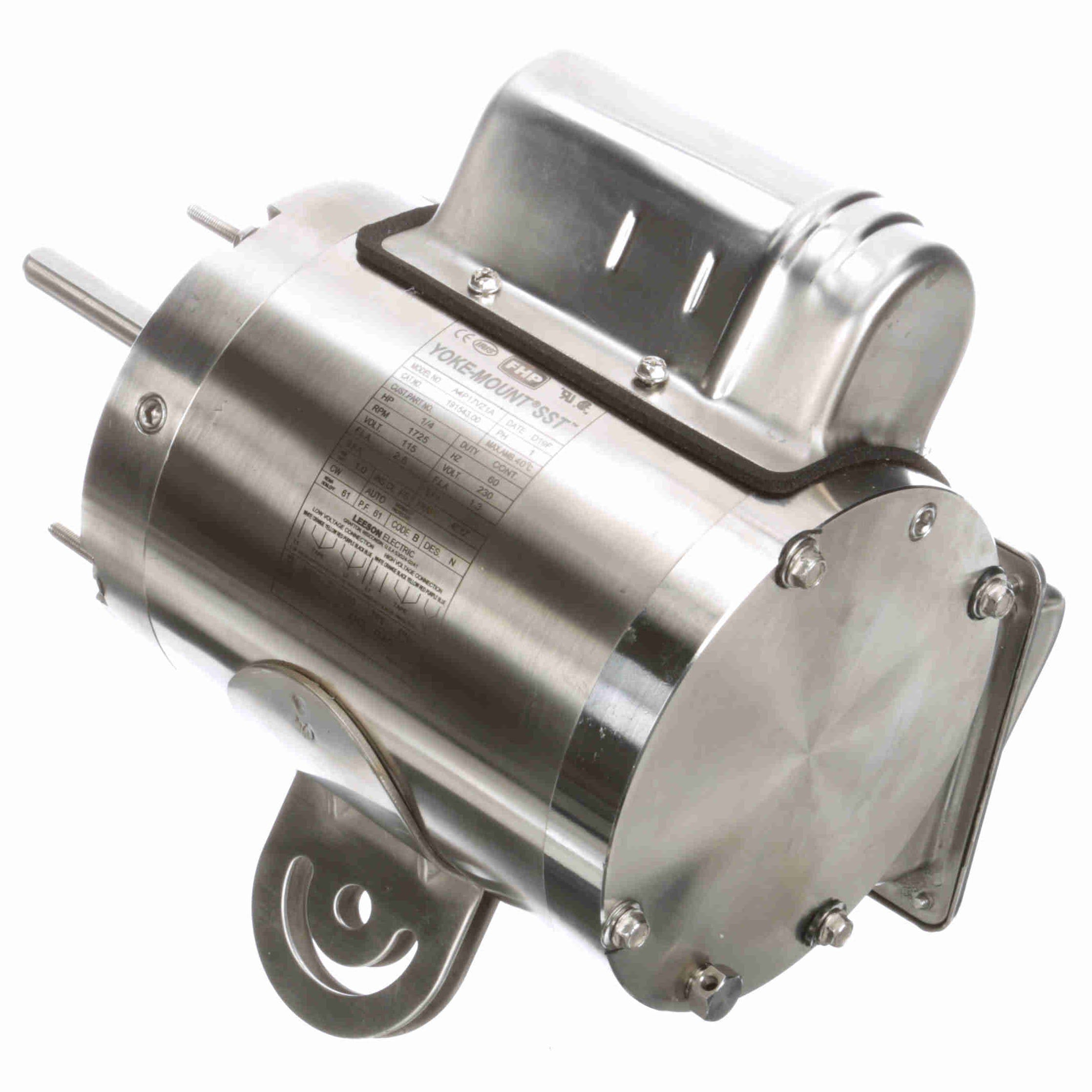 191543.00 Leeson 1/4HP Stainless Steel Electric Motor, 1725RPM