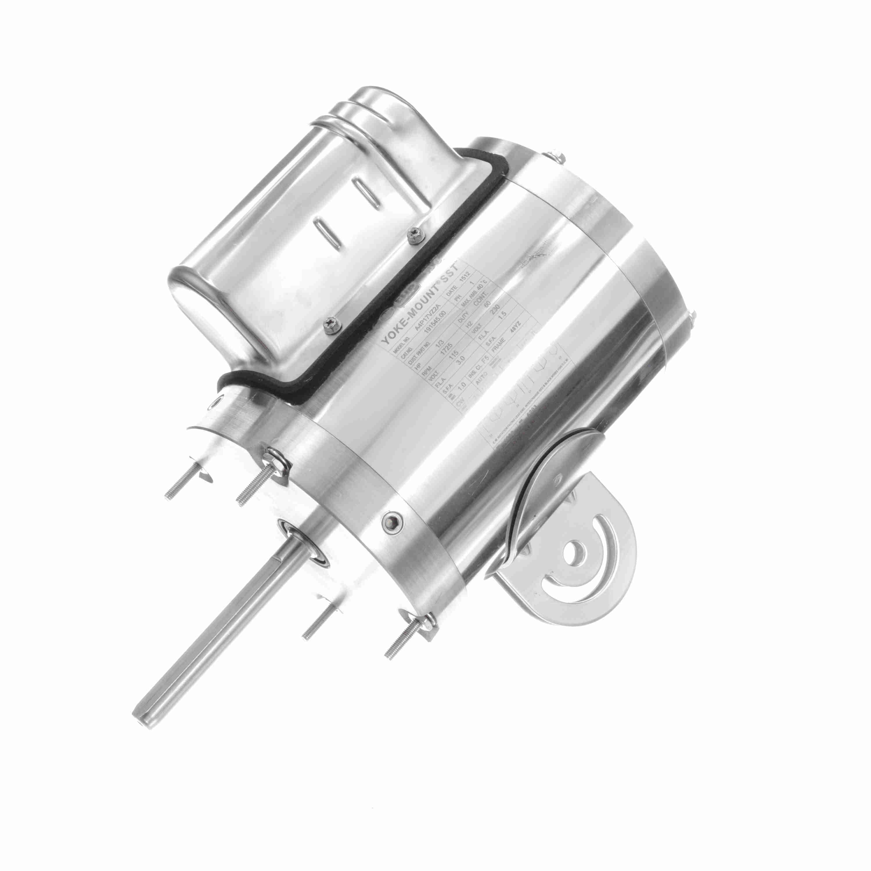 1/3HP Leeson Electric Stainless Steel Motor, Washdown Duty - 0
