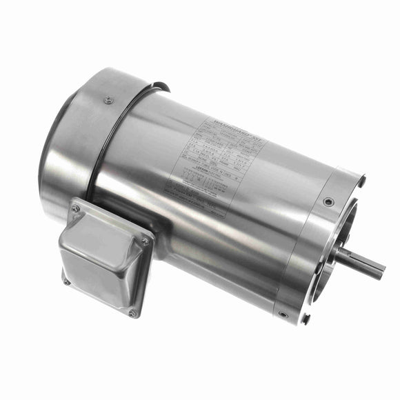191564.00 Leeson 1HP Stainless Steel Electric Motor, Washdown Duty