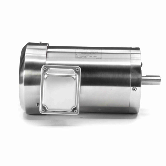 191565.00 1HP Leeson Electric SS Motor, Washdown