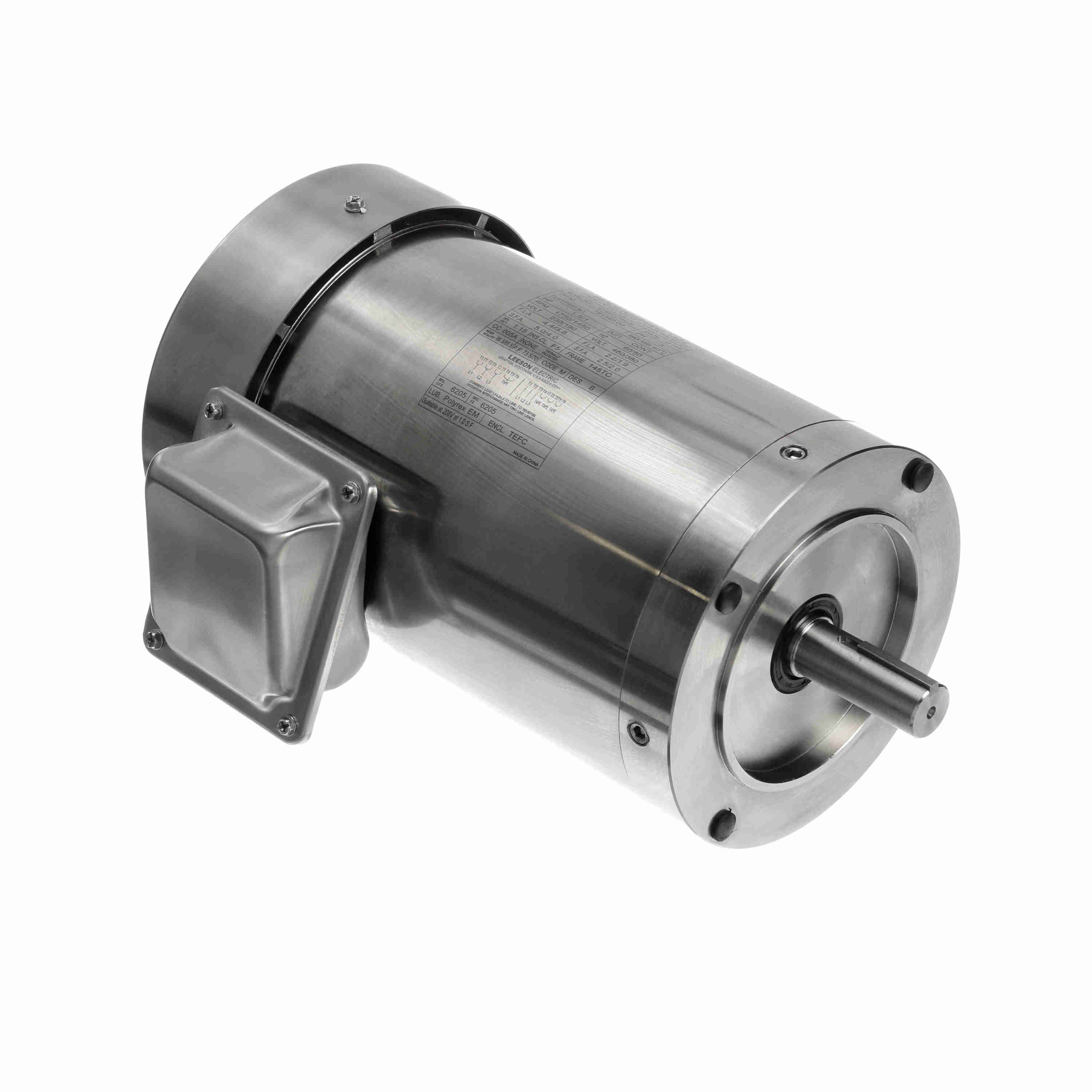 191568.00 1.5HP Leeson Electric SS Motor, Washdown