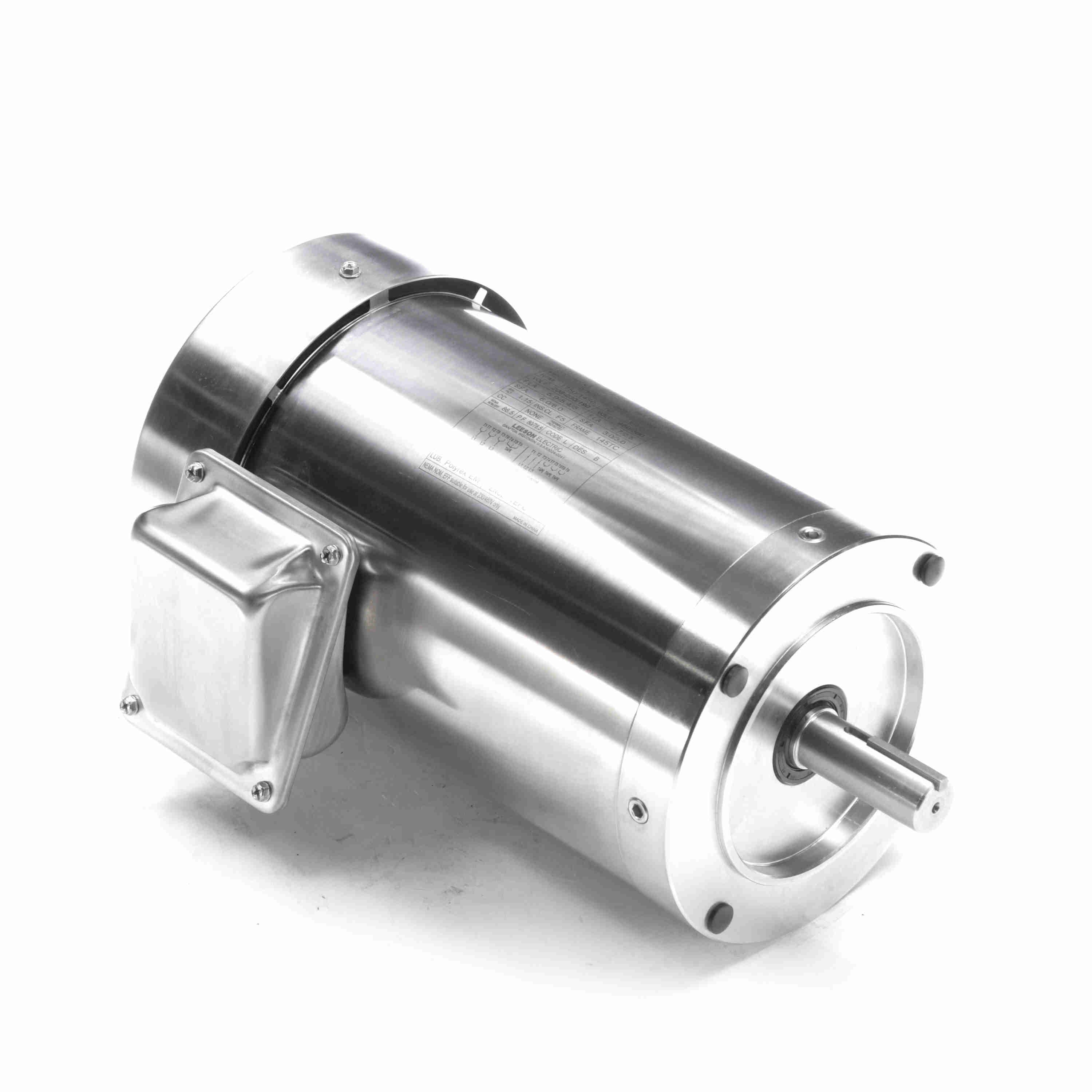 191570.00 Leeson 2HP Stainless Steel Electric Motor, Washdown Duty