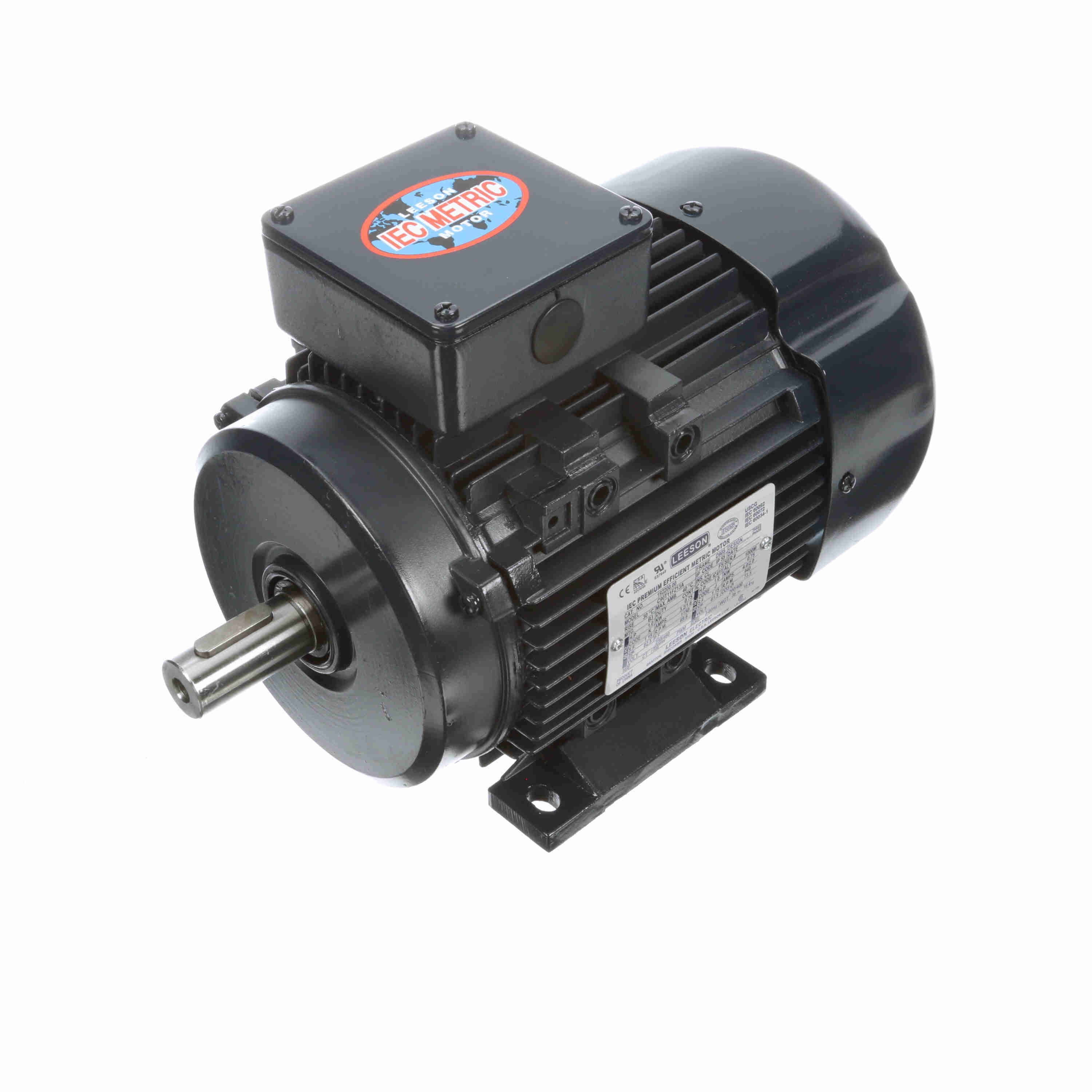 192200.00 Leeson 1HP/0.75kW IEC Metric Electric Motor, 1200RPM - 0