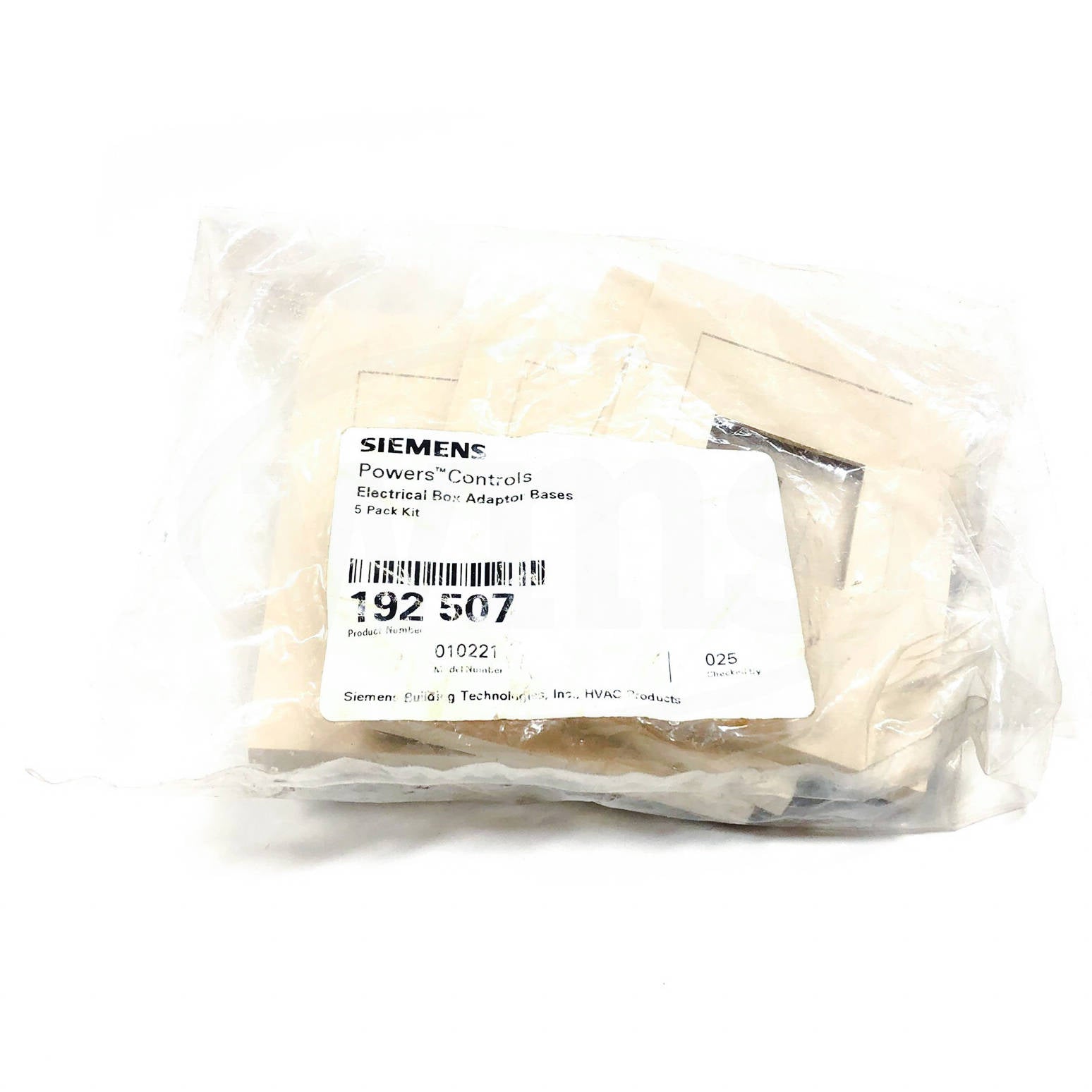 192507 Siemens Electrical Box Adaptor Bases, 5-Pack