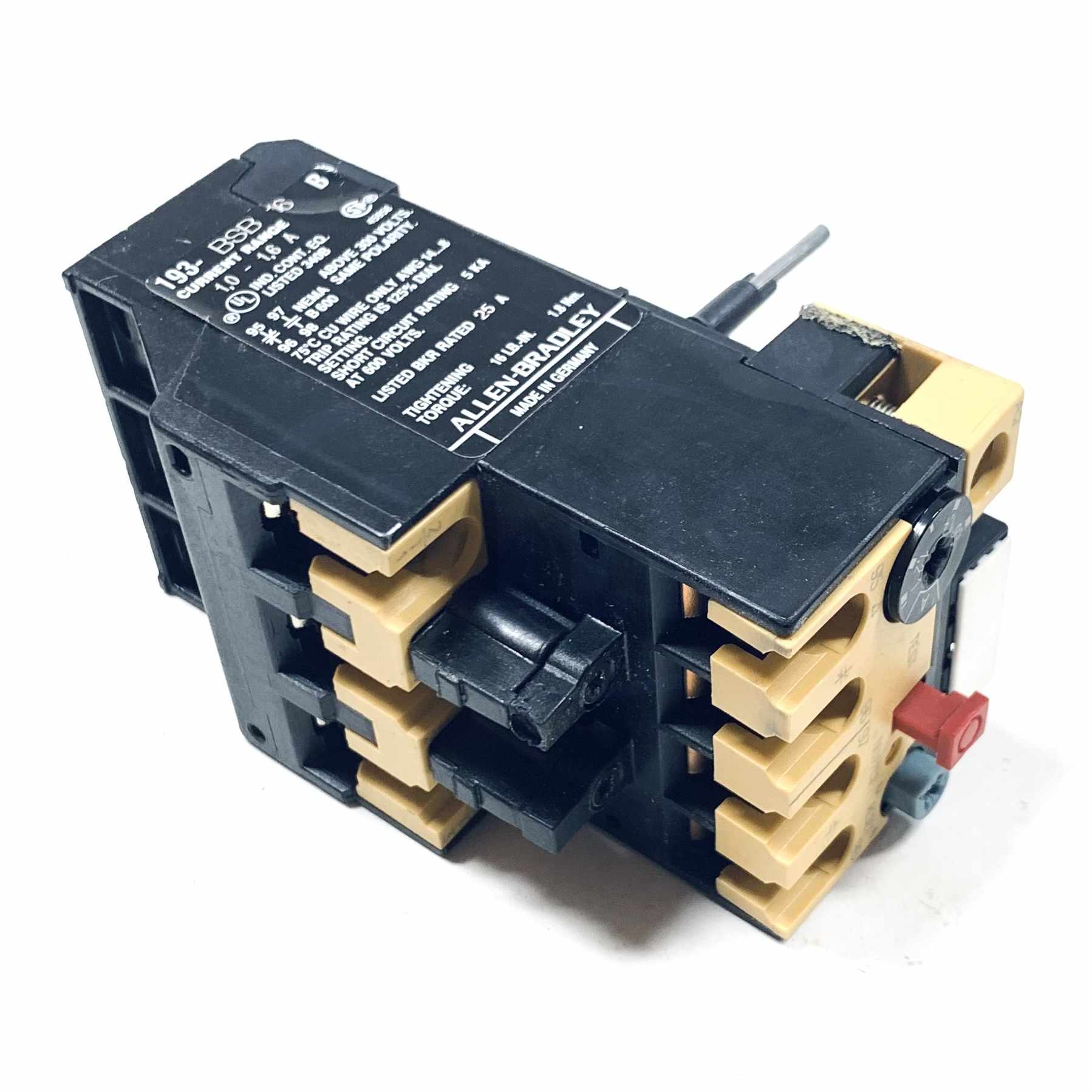 193-BSB16 Allen-Bradley Bimetallic Overload Relay, Series B - 0