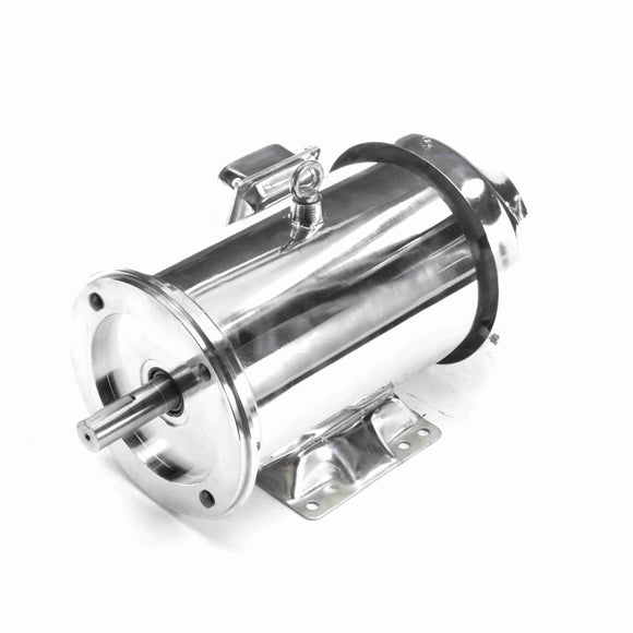 194003.00 5HP Leeson Electric SS Motor, Washdown