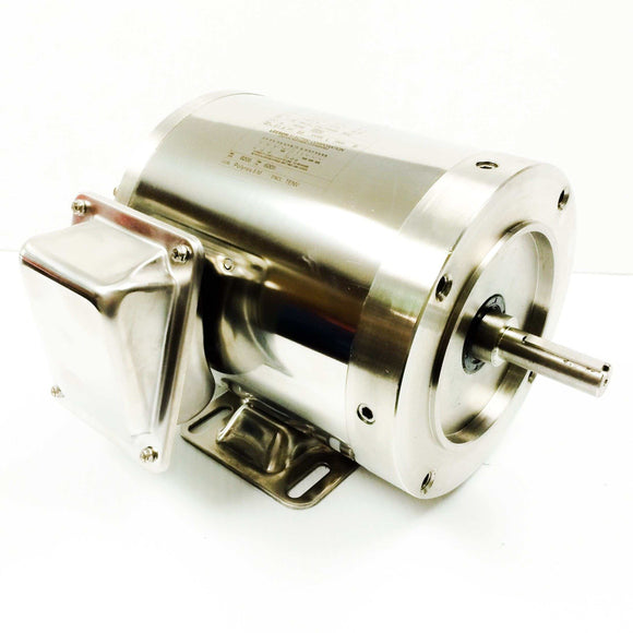 194004.00 7.5HP Leeson Electric SS Motor, Washdown