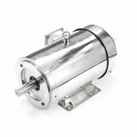 194005.00 7.5HP Leeson Electric SS Motor, Washdown