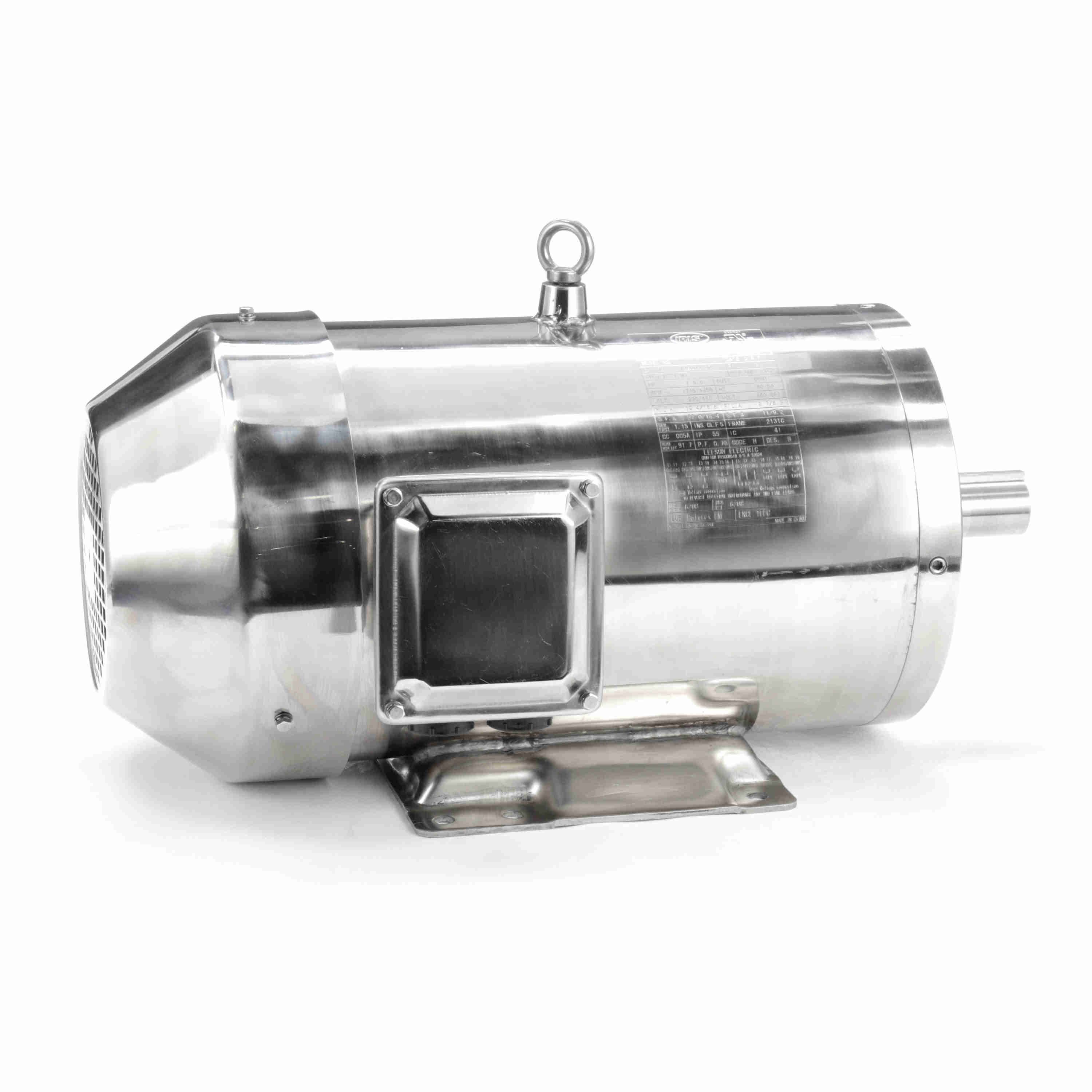 194005.00 7.5HP Leeson Electric SS Motor, Washdown - 0