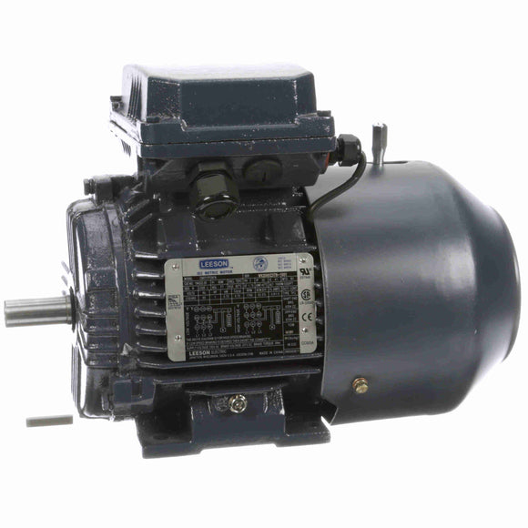 194222.00 Leeson 1HP / 0.75kW IEC Metric AC Brakemotor, 1800RPM