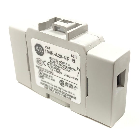 194E-A25-NP Allen Bradley Load Switch Body, 25A, 690V, 50/60Hz, 8kV