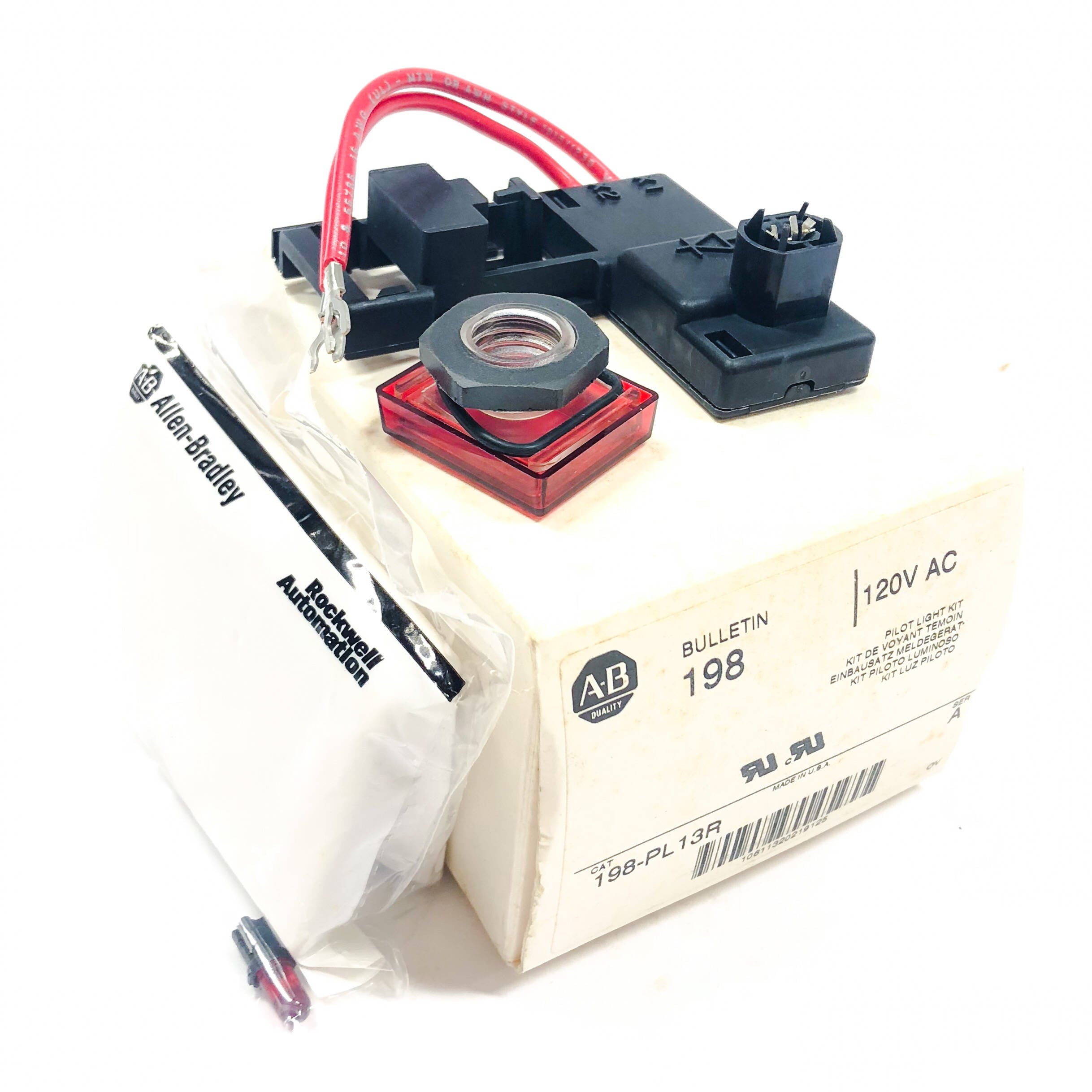 198-PL13R Allen-Bradley Pilot Light Kit, 120VAC - 0