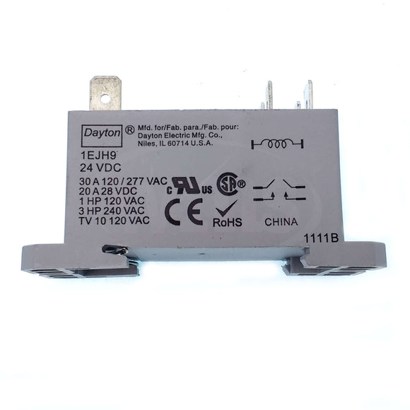 1EJH9 Dayton Relay, Power, DPST-NO, 24VDC, Coil Volts