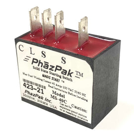 MS40-C PhazPak Solid State Starting Switch Magic Start 40Amps, 250V, 50/60Hz