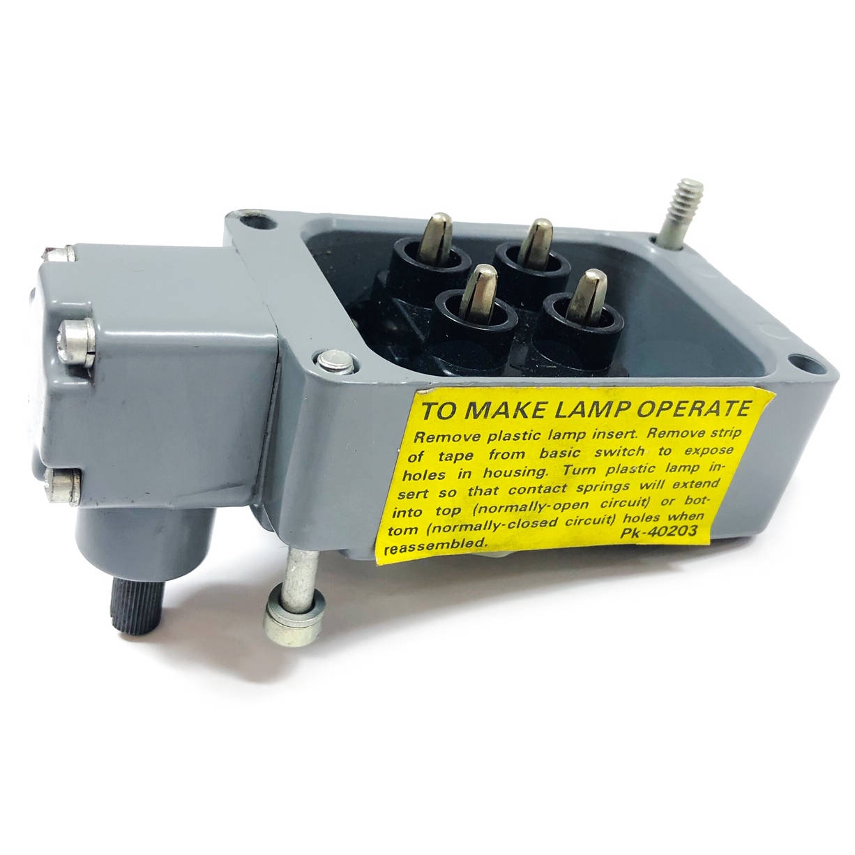 201LS501 Honewell Precision Limit Switch, Micro Switch, 10A-120VAC, 1/3HP-120VAC