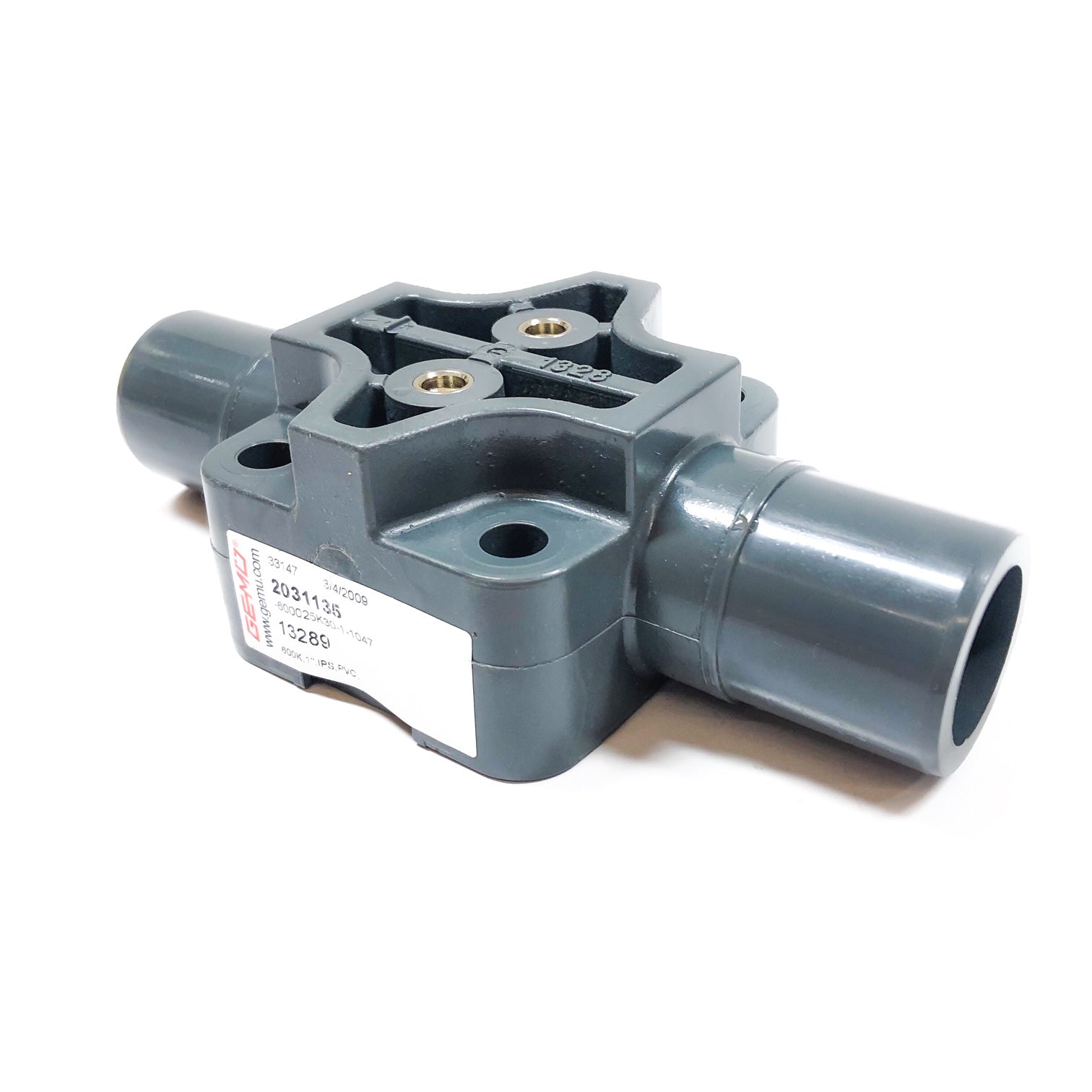 2031040 Gemu PVC Spigot Ends, 600K, 3/4", PVC Pipe Fitting