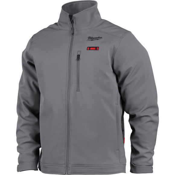 204G-21XL Milwaukee M12 Heated TOUGHSHELL Jacket Kit, Gray, XL