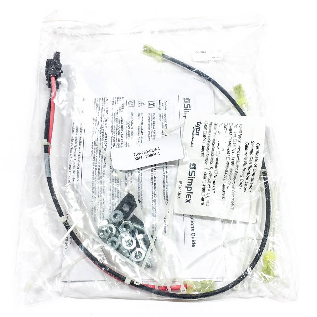 Simplex 2081-9297 Battery Bracket Kit for Seismic