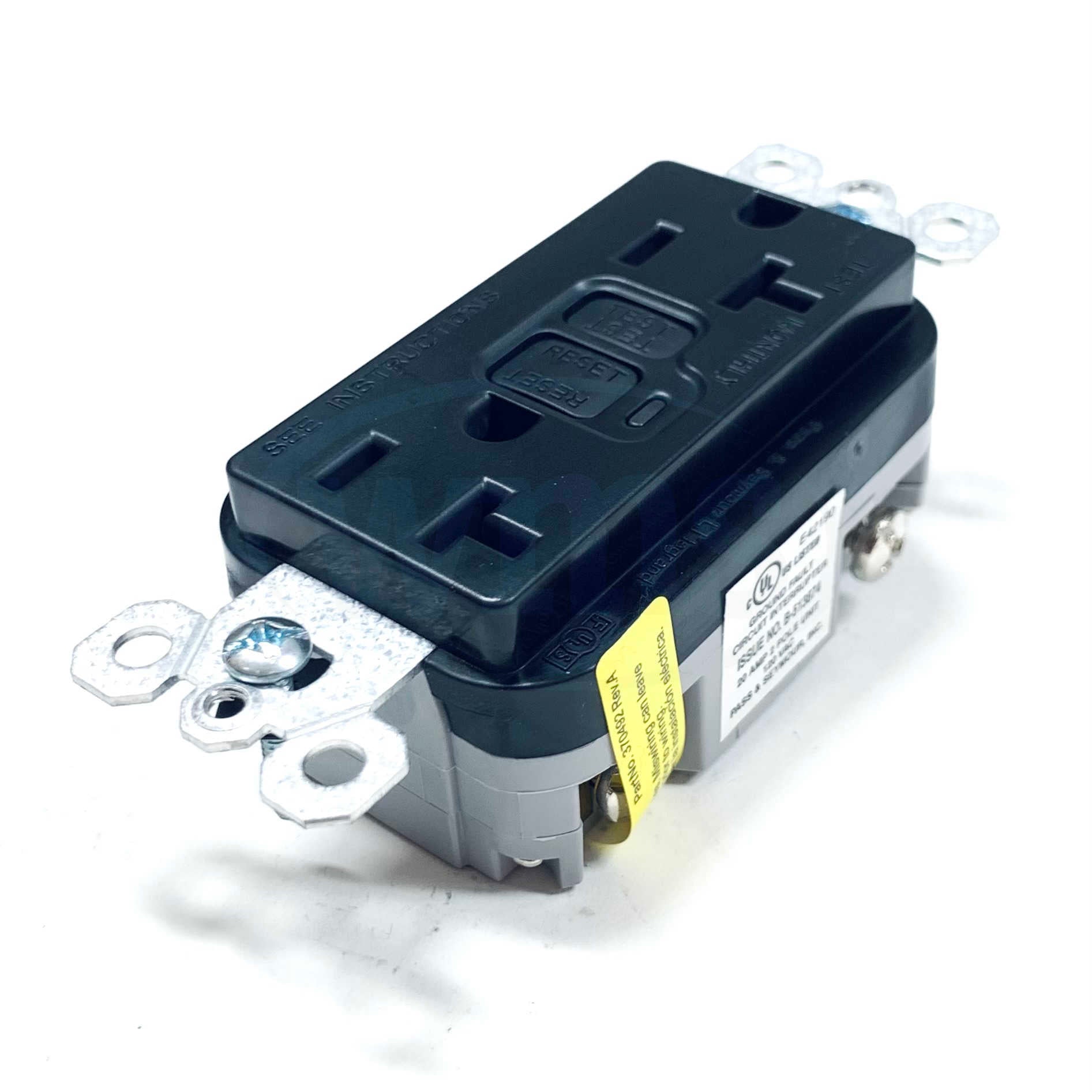 2095-BK Legrand GFCI Duplex Receptacle, 20A, 125VAC, 60Hz - 0
