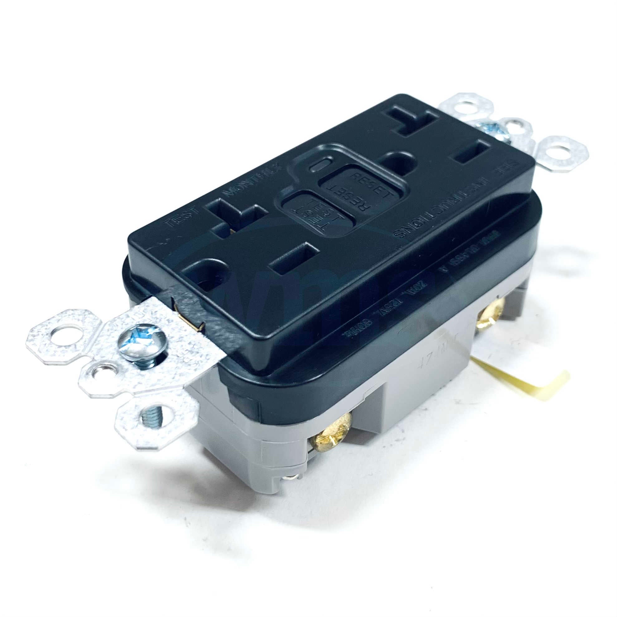 2095-BK Legrand GFCI Duplex Receptacle, 20A, 125VAC, 60Hz