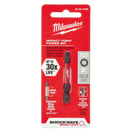 48-32-4486 Milwaukee SHOCKWAVE 2" Impact Torx T27 Power Bit