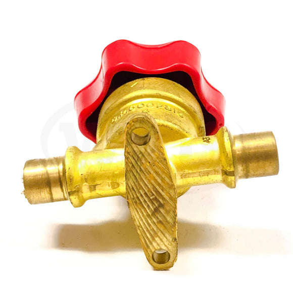 214-6 Superior Tuffy Straight-Thru Line Valve 3/8" ODS Inlet X 3/8" ODS Outlet