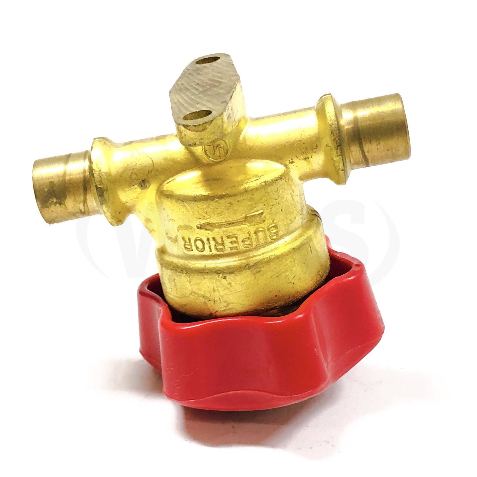 214-6 Superior Tuffy Straight-Thru Line Valve 3/8" ODS Inlet X 3/8" ODS Outlet - 0