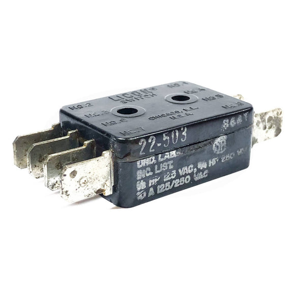 22-503 Licon Limit Switch, DPDT, 10A @ 250VAC