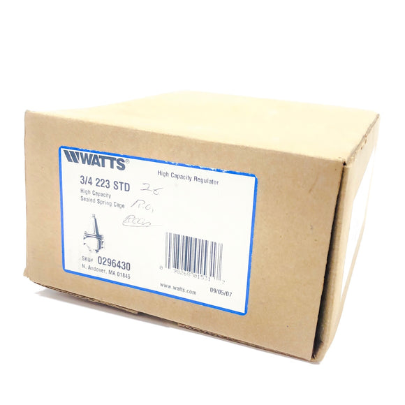 223 3/4 STD Watts Water Pressure Reducing Valve High Capacity Sealed Spring Cage
