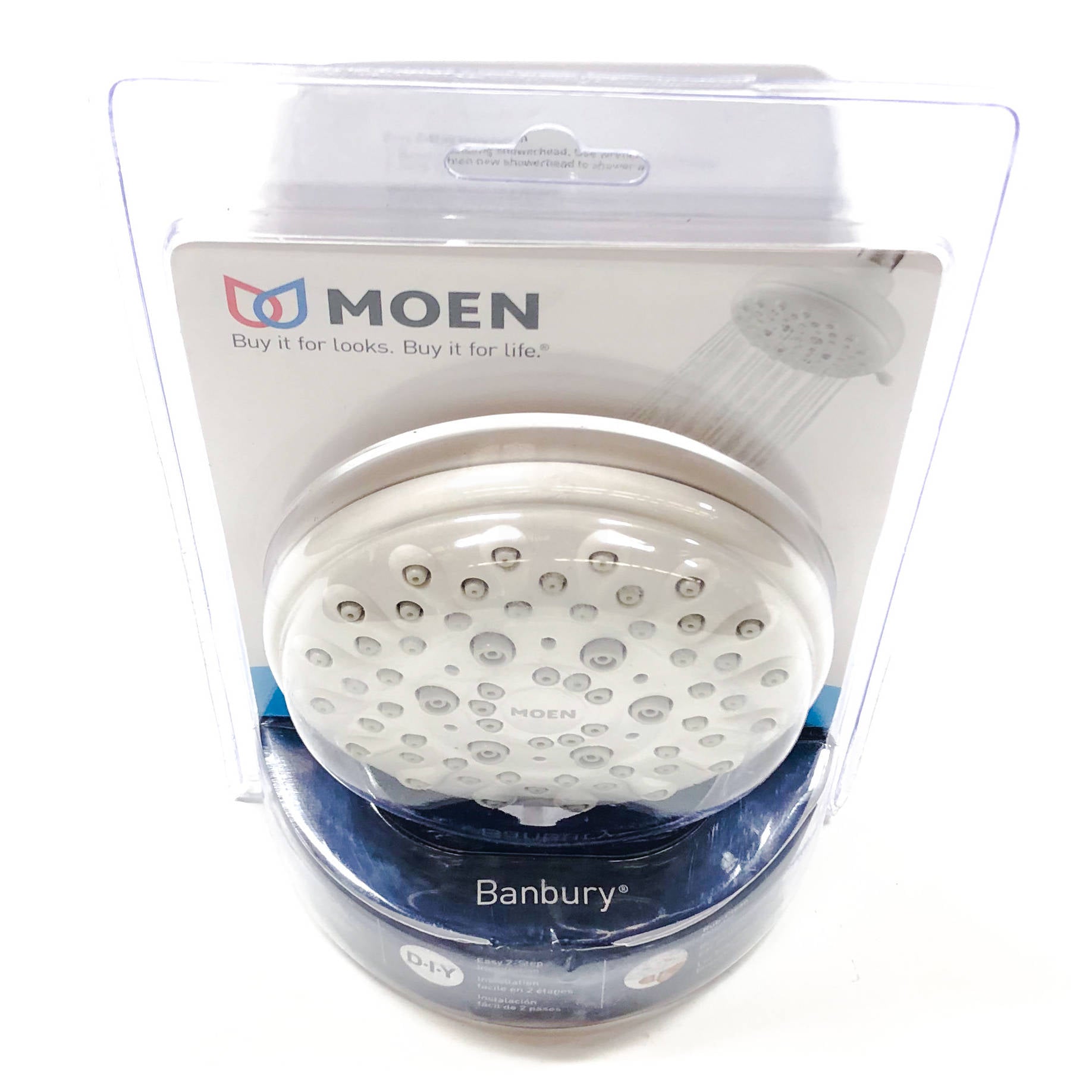 23045W Moen 5 Function Wallmount Showerhead, White
