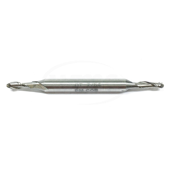 23233 Quinco 7/64" Ball End Mill, 2 Flute