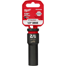 49-66-6222 Milwaukee SHOCKWAVE Impact Duty 1/2"Drive 1/2" Deep 6 Point Socket