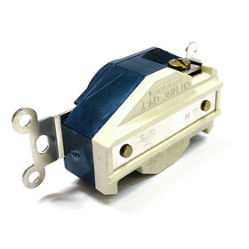 2360 Leviton 20-Amp, 125/250-Volt, Flush Mounting Locking Receptacle, Black