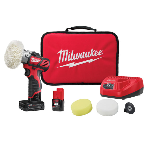2438-22X Milwaukee M12 Variable Speed Polisher/Sander Kit
