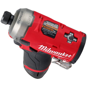 2551-22 Milwaukee M12 FUEL SURGE 1/4" Hex Hydraulic Driver 2 Battery Kit - 0
