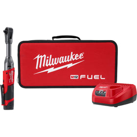 2560-21 Milwaukee M12 FUEL 3/8" Extended Reach Ratchet Kit