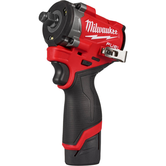2563-22 Milwaukee M12 FUEL Stubby 1/2" Impact Wrench Kit