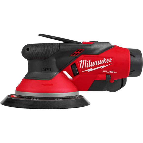 2584-22CX Milwaukee M12 FUEL 6" Random Orbital Sander Kit (3/32")