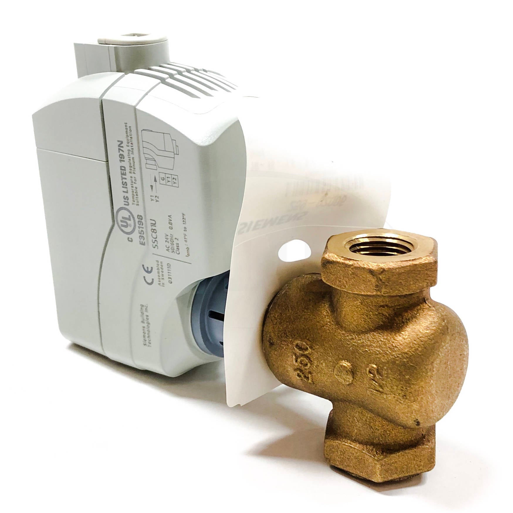 259-02006 Siemens Powermite VF 599 Series Valves 1/2" 2 Way N.C. LN BR Or FxF - 0