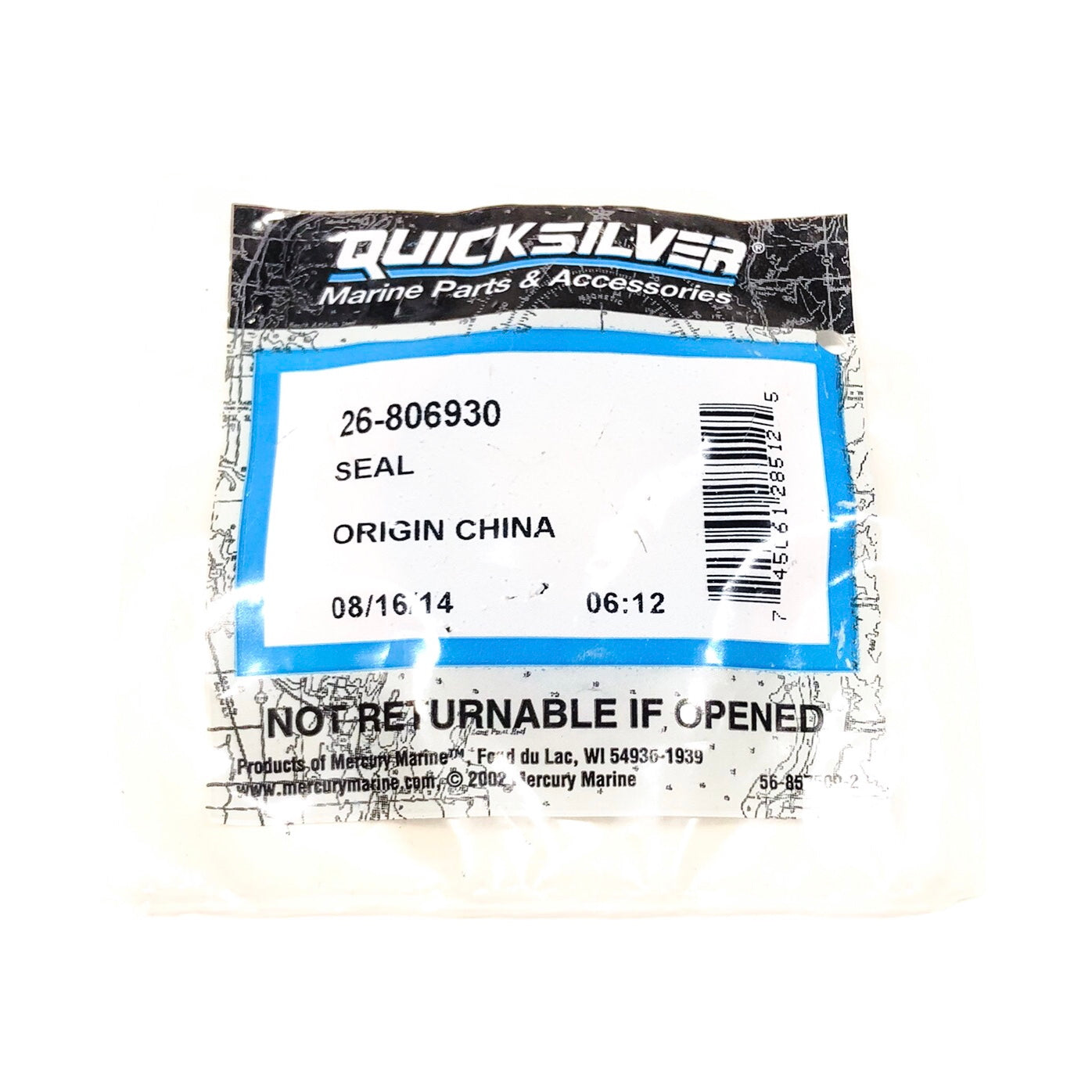 26-8006930 Quicksilver Seal - 0