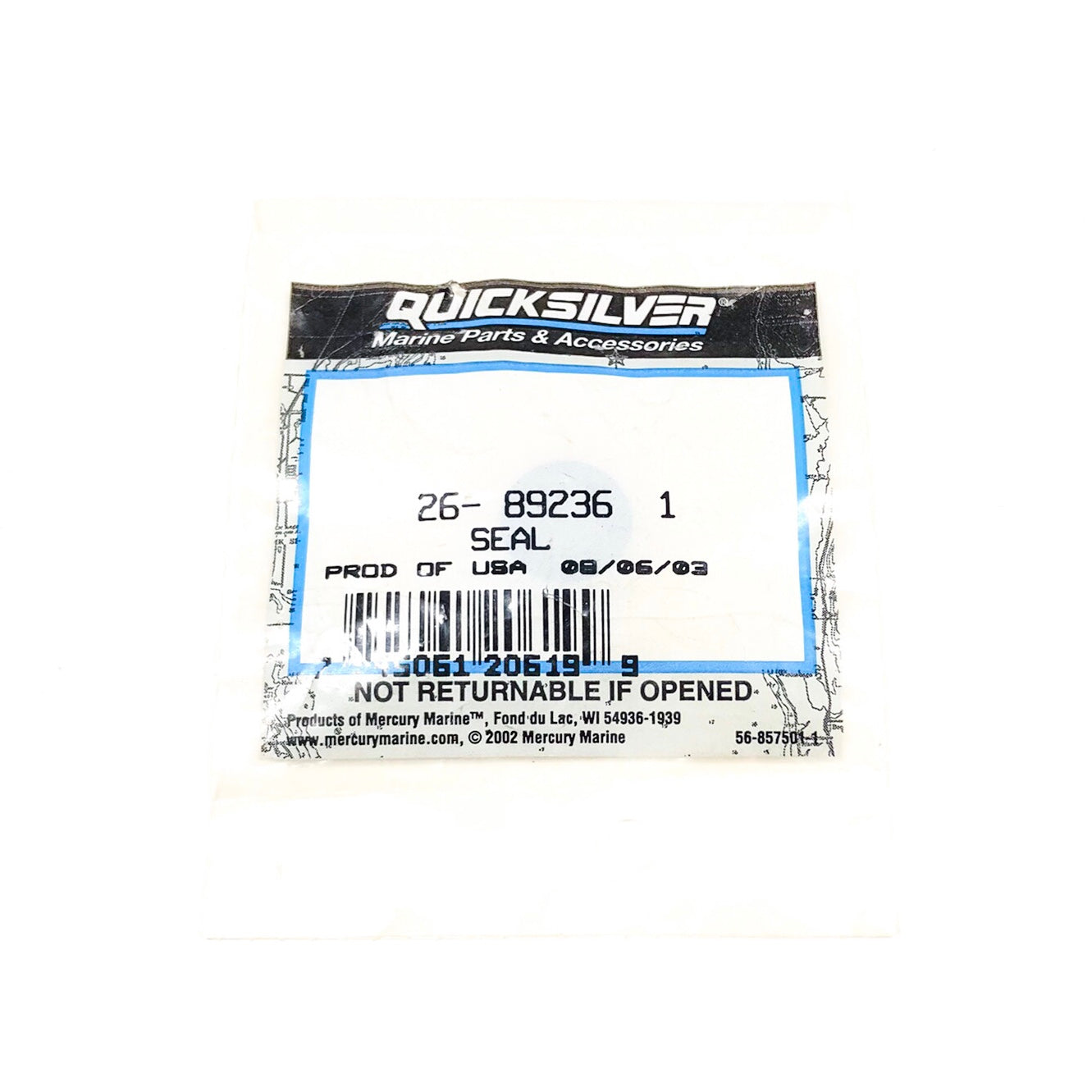 26-89236 Quicksilver Seal - 0