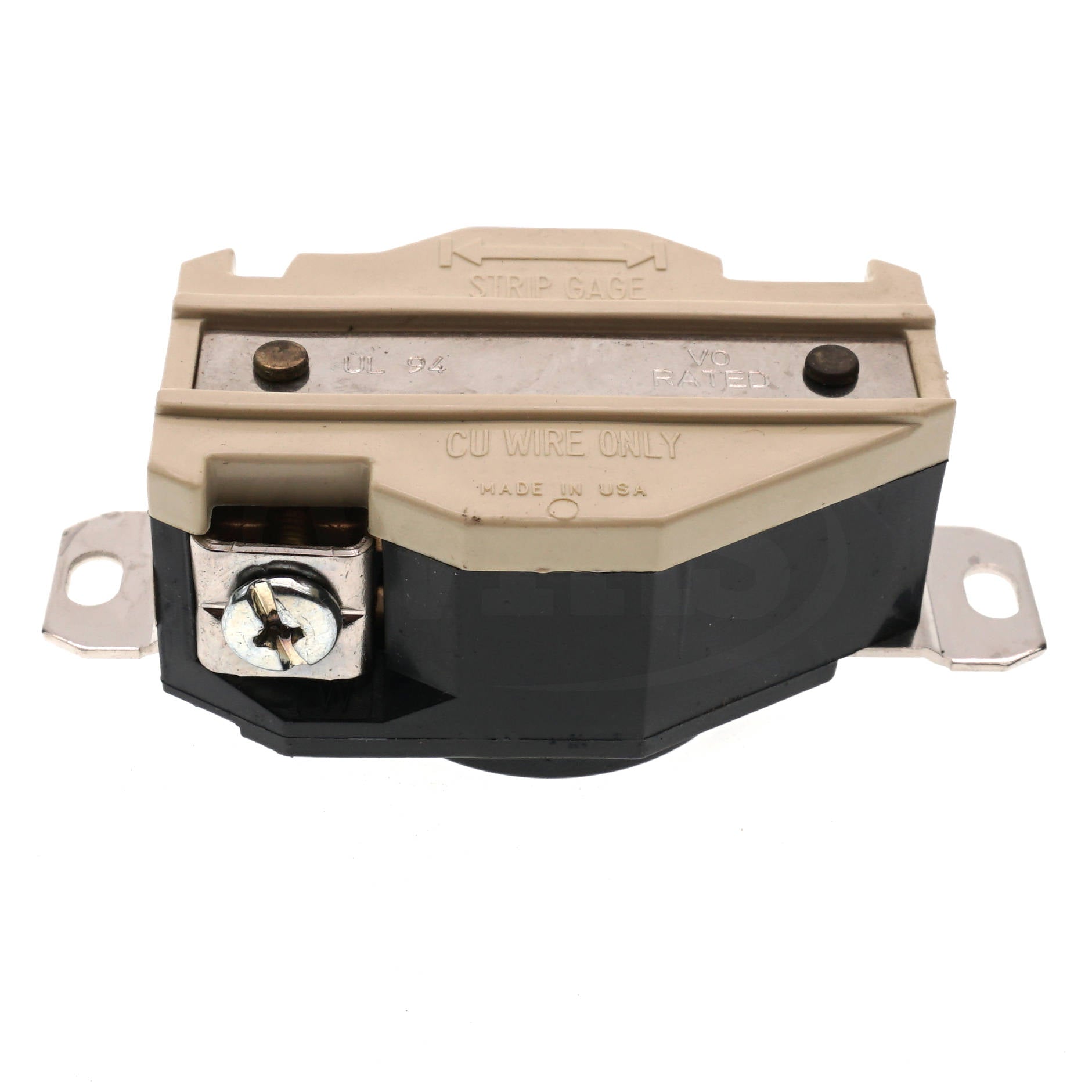 Leviton 2610 Lock Receptacle 125VAC 2 Pole 3 Wire
