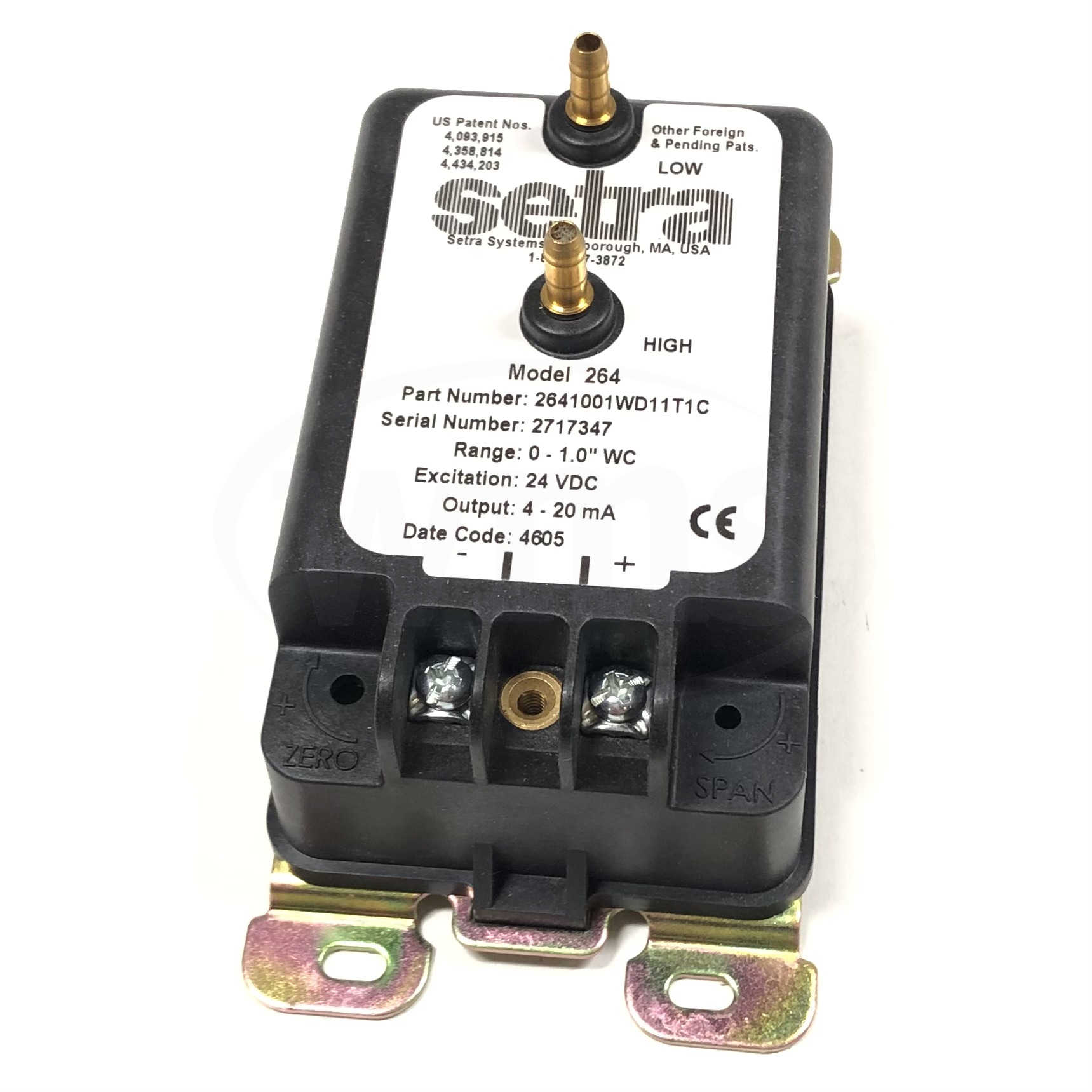 2641001WD11T1C Setra Differential Pressure Transmitter
