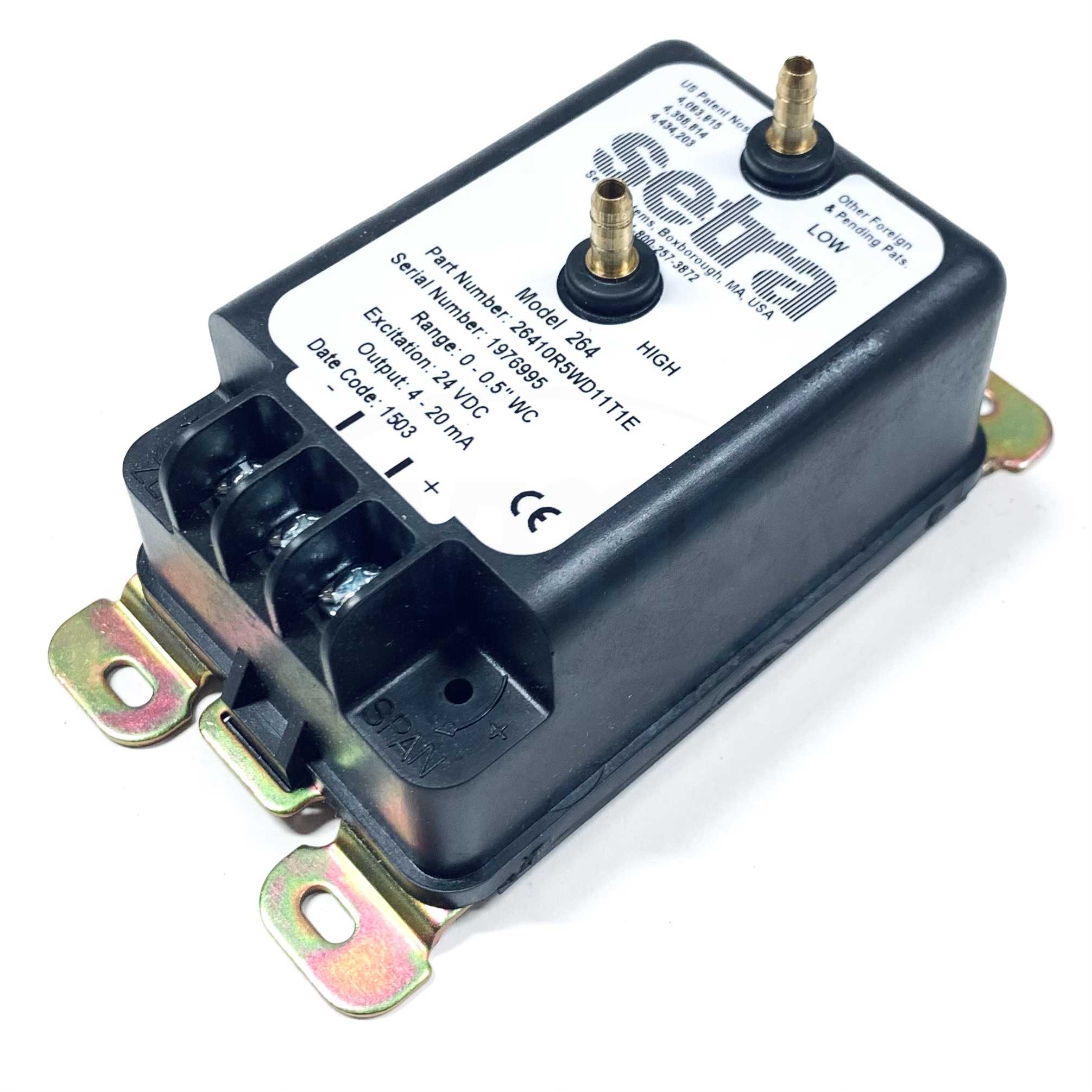 26410R5WD11T1E Setra Pressure Transducer, Range: 0-0.5" WC, 24VDC