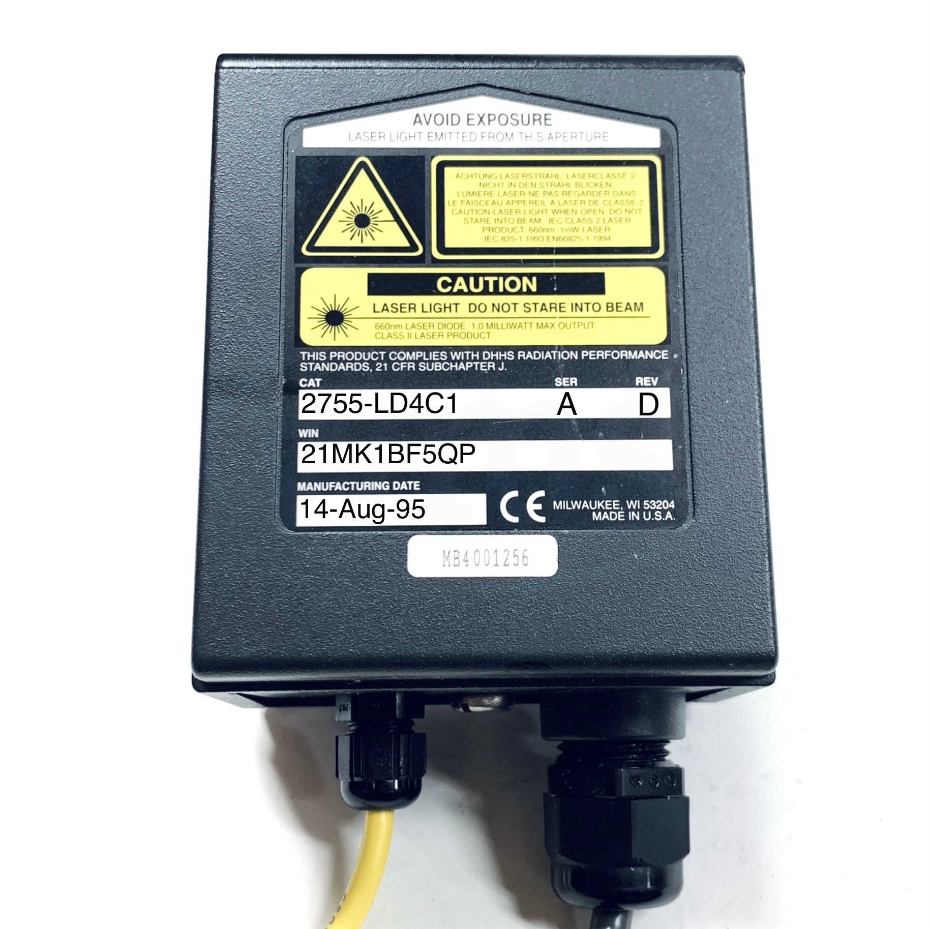 2755-LD4C1 Allen-Bradley Laser Bar Code Scanner - 0